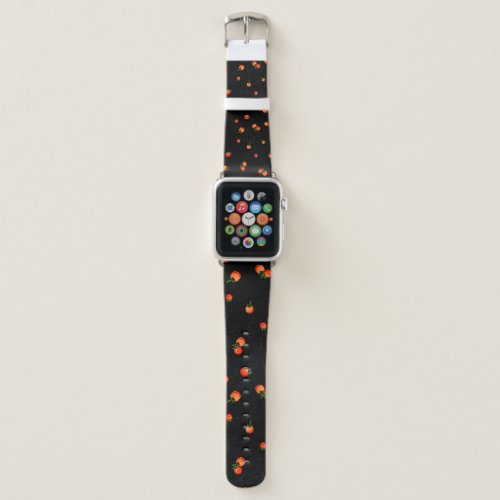 Cherry tomatoes illustration Watercolor seamless  Apple Watch Band
