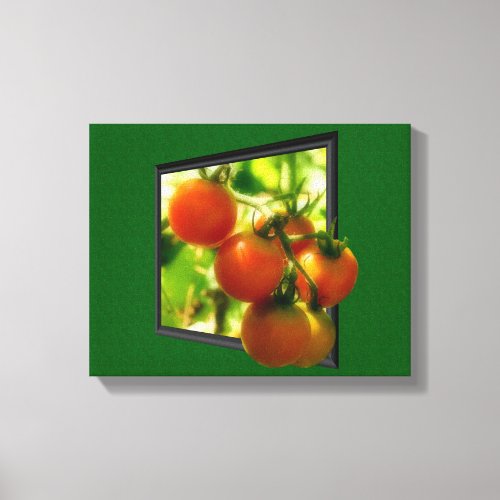 Cherry Tomatoes Out Of Frame Nature Canvas Print