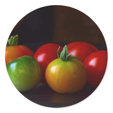 cherry-tomatos classic round sticker