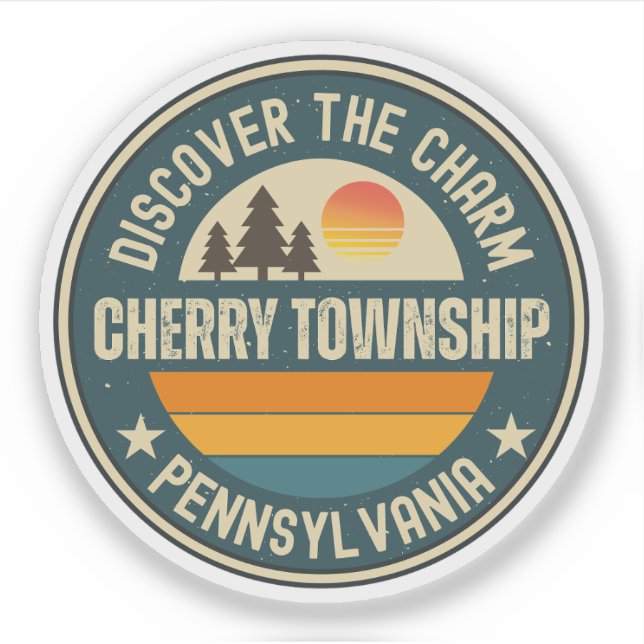Cherry township, Pennsylvania Sticker (Front)