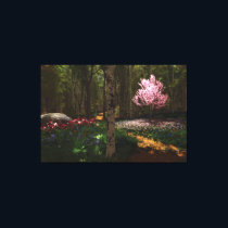 Cherry Tree Concerto Wrapped Canvas Print