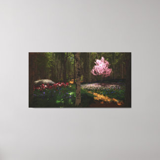 Cherry Tree Concerto Wrapped Canvas Print