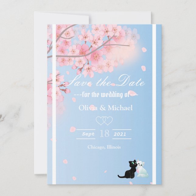 Cherry tree save the date (Front)