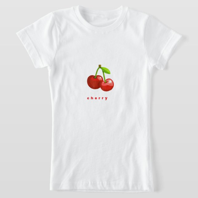 cherry tshirt (Laydown)
