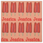 Cherry Twin Pop Red Popsicle Ice Lollies Summer Fabric