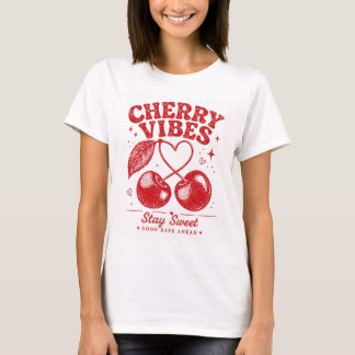 Cherry Vibes Retro Graphic Shirt