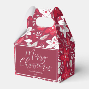 Cherry Wine Christmas   Custom Favor Boxes