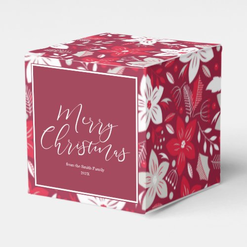 Cherry Wine Christmas  Custom Favor Boxes