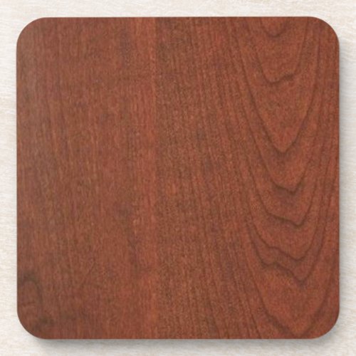 CHERRY WOOD finish BUY blank blanche add TEXT IMG Drink Coaster