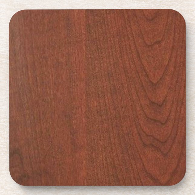 CHERRY WOOD finish BUY blank blanche add TEXT IMG Drink Coaster (Front)