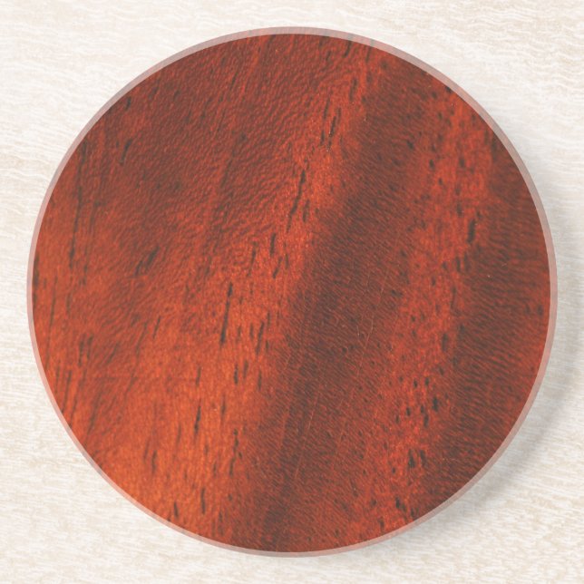 Cherry Wood Grain Coaster (Front)