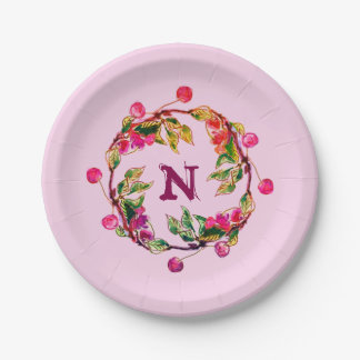 Cherry Wreath by Linandara Plate