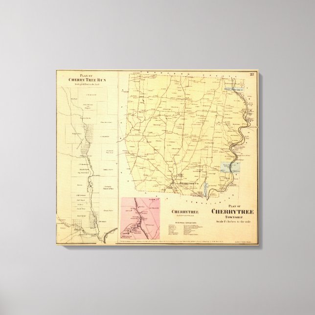 Cherrytree Township Canvas Print (Front)