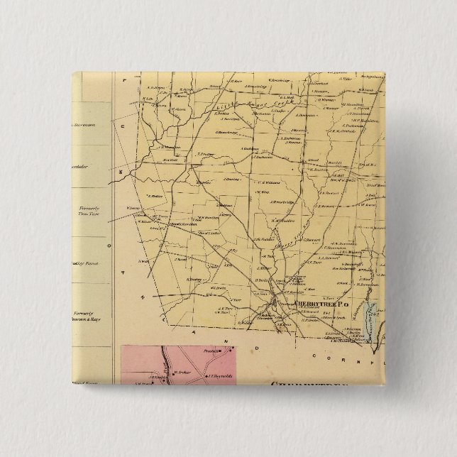 Cherrytree Township Pinback Button (Front)