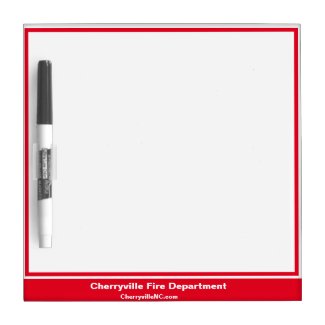 Cherryville Fire Department Dry Erase Board