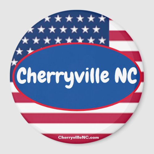 Cherryville NC Patriotic magnet