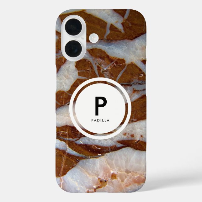 Chert with Quartz Veins Rock Texture Print Case-Mate iPhone Case (Back)