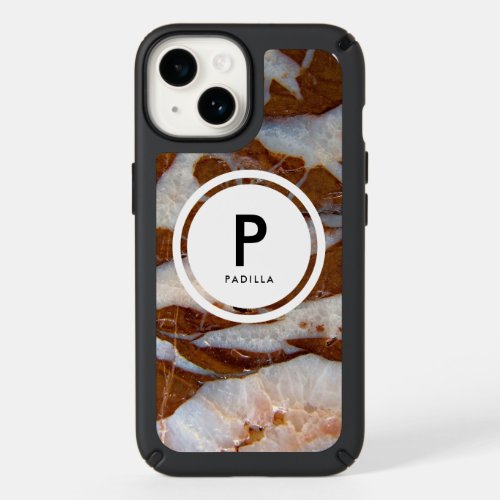 Chert with Quartz Veins Rock Texture Print Speck iPhone 14 Case