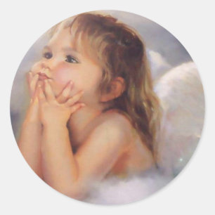 Cherub Angel Classic Round Sticker