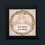 Cherub Angel Heart Gift Box<br><div class="desc">Cherub Angel Heart gift box ,  apparel,  t-shirts,  gifts by ArtMuvz Illustration. TO PERSONALIZE  add your name or add text instead.  Customize this Cherub Angel Heart gift box to make it uniquely yours or to give as a personalized gift</div>