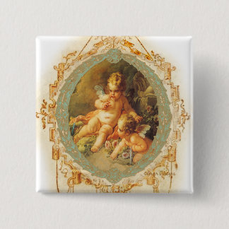 Cherub Angel Vintage French Design Pinback Button