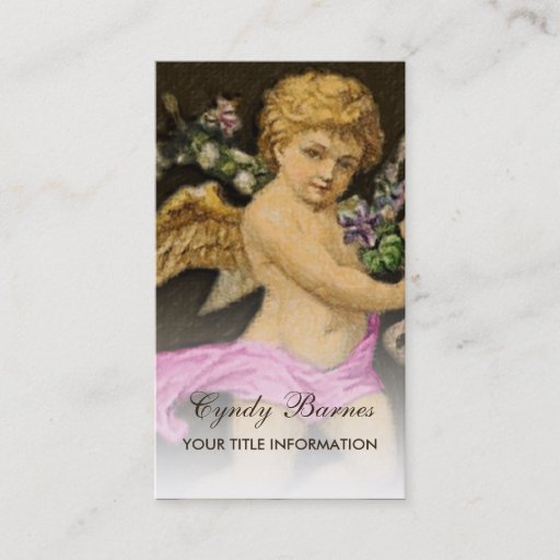Customizable Cherub Business Card