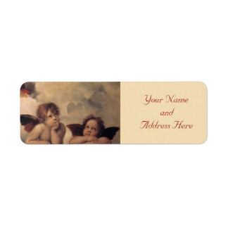 Cherub Christmas Return Address Labels