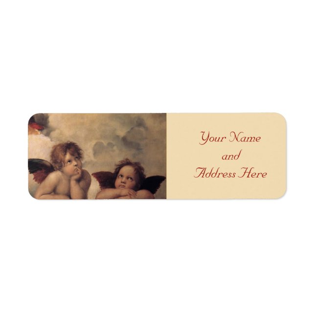 Cherub Christmas Return Address Labels (Front)