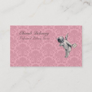 Cherub Delivery - Vintage Illustration Business Card by VintageFactory at Zazzle
