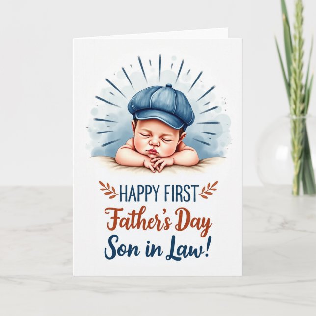 Cherub Fathers Day Art Card (Front)