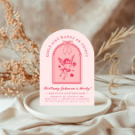 Cherub & Pink Bow Coquette Modern 30th Birthday Invitation<br><div class="desc">Cherub & Pink Bow Coquette Modern 30th Birthday Invitation</div>