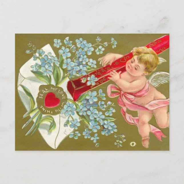 Cherub Valentine Card Customizable (Front)