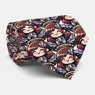 Cherubic Anime Angel - angelic, kawaii, Neck Tie