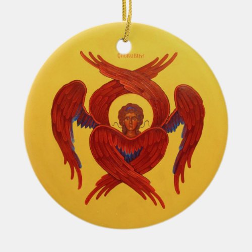 Cherubim and Seraphim Orthodox Icon Ornament