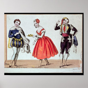 Cherubino, Fanchette and Figaro Poster