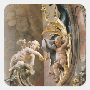 Cherubs, 1737-66 square sticker