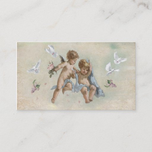 Customizable Cherubs and Doves Business Cards