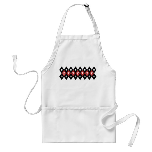 Cherubs and Skulls Motif Adult Apron (Front)