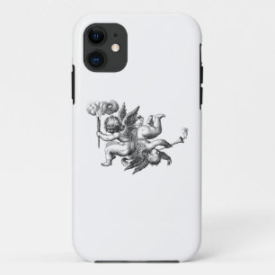 cherubs angels line art iPhone 11 case