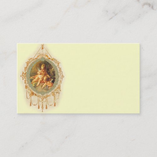 Cherubs in Golden Frame Business Cards