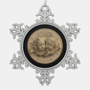 Cherubs snowflake ornament