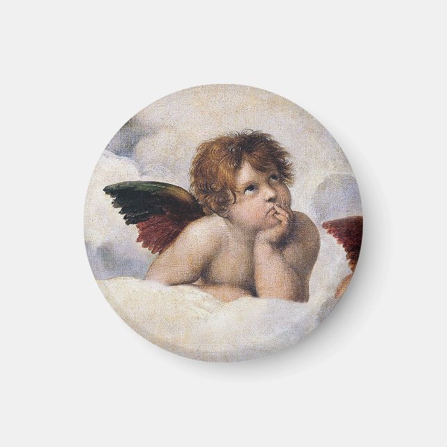 Cherubs, winged Angels painting by Raffael  Magnet (Front)