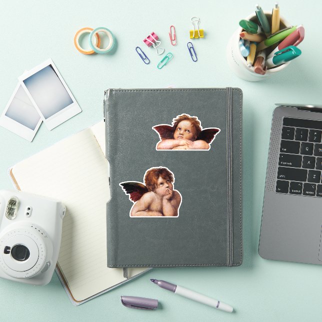 Cherubs, winged Angels painting by Raffael  Sticker (iPad Cover)
