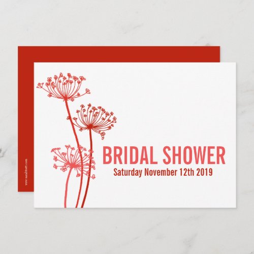 Chervil modern graphic bridal shower invitation