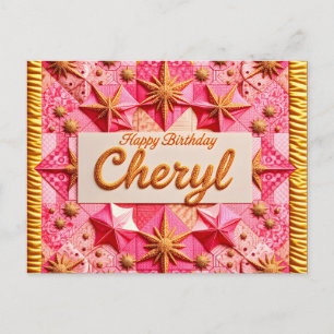 CHERYL~ HAPPY BIRTHDAY ~  POSTCARD