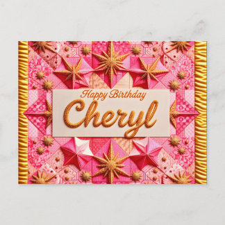 CHERYL~ HAPPY BIRTHDAY ~ POSTCARD
