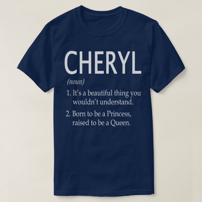 Cheryl Name Gift 166 T-Shirt (Design Front)