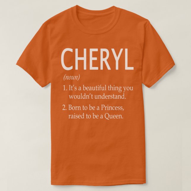 Cheryl Name Gift 176 T-Shirt (Design Front)