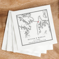 Chesapeake Bay Beach Club Black White Wedding
