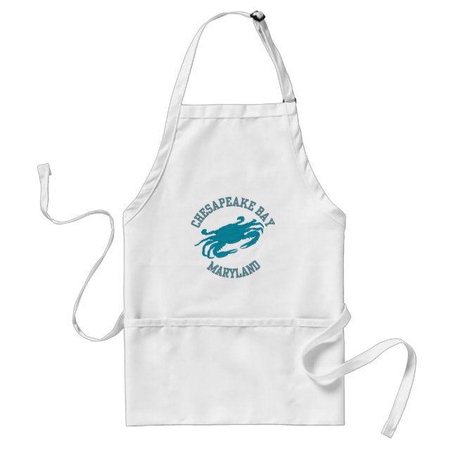 Chesapeake Bay  Blue Crab Adult Apron (Front)
